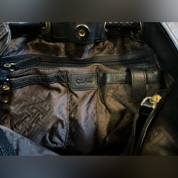 Cole Haan black chestnut spectator saddle unit leather bag. With original tag. - Picture 9 of 15